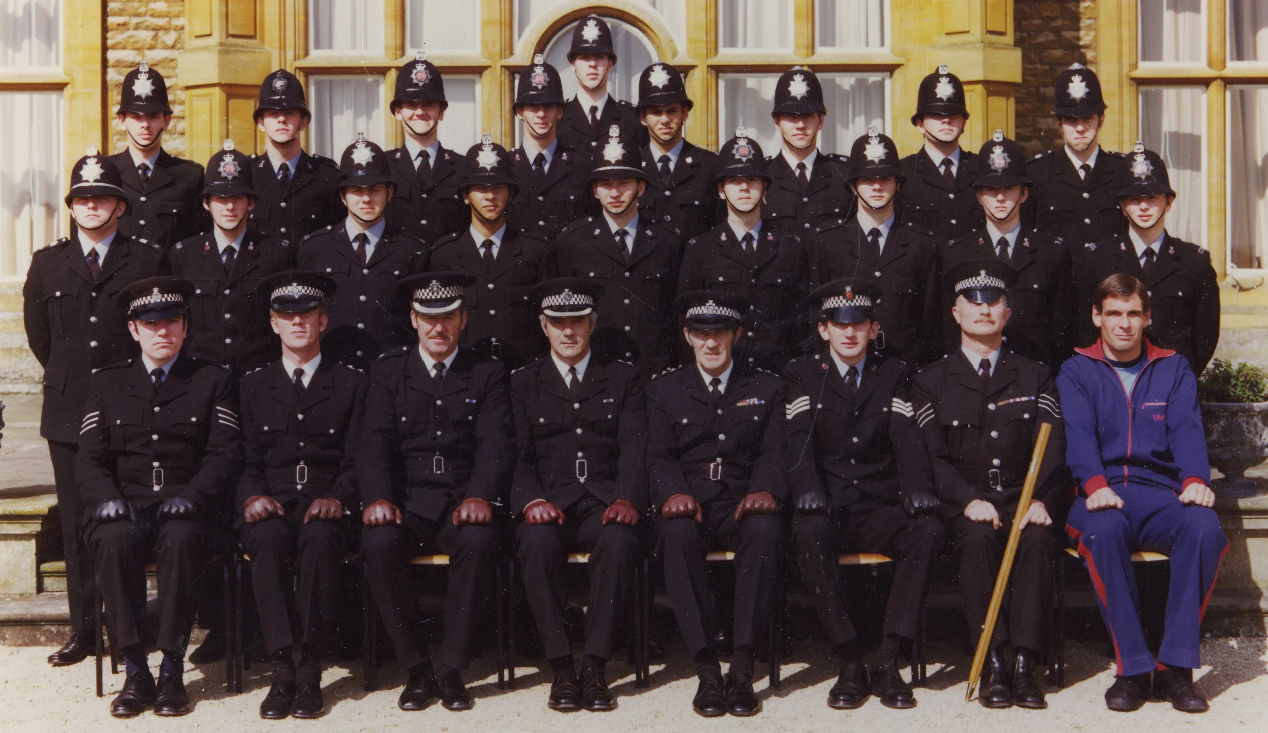 a police officers are posing together for a group po