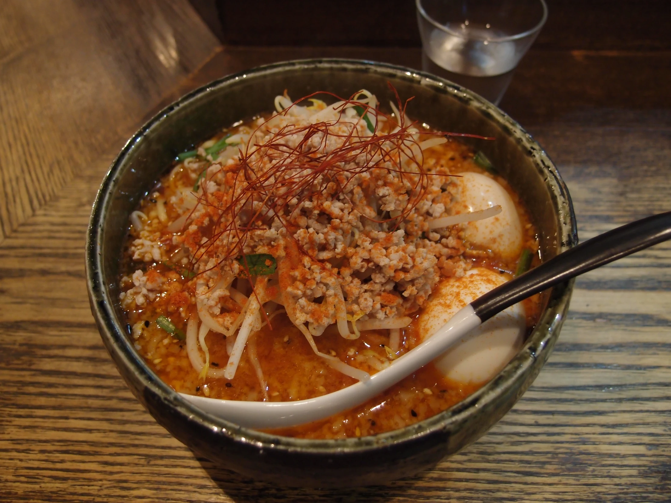 a bowl filled with some kind of stew