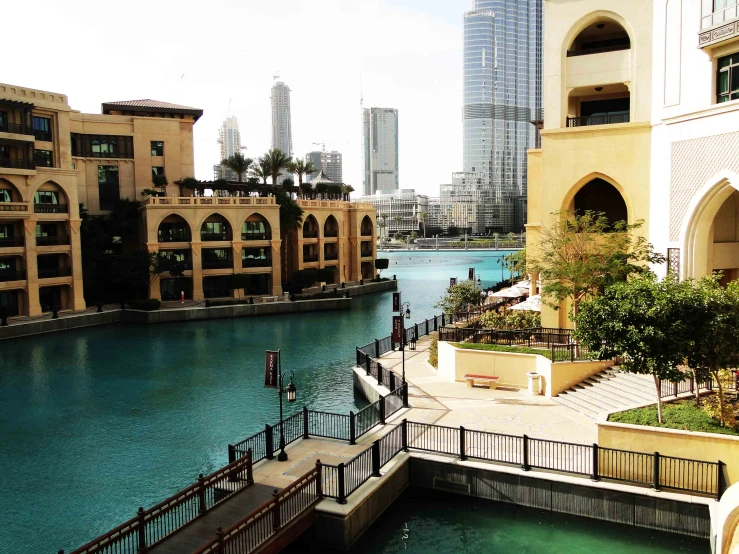 view of a marina in a city with buildings around it