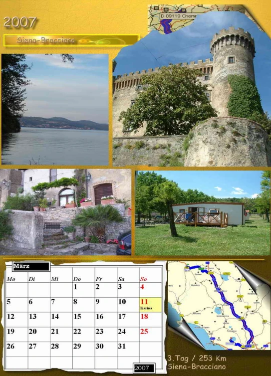 an image of calendar of travel 2007