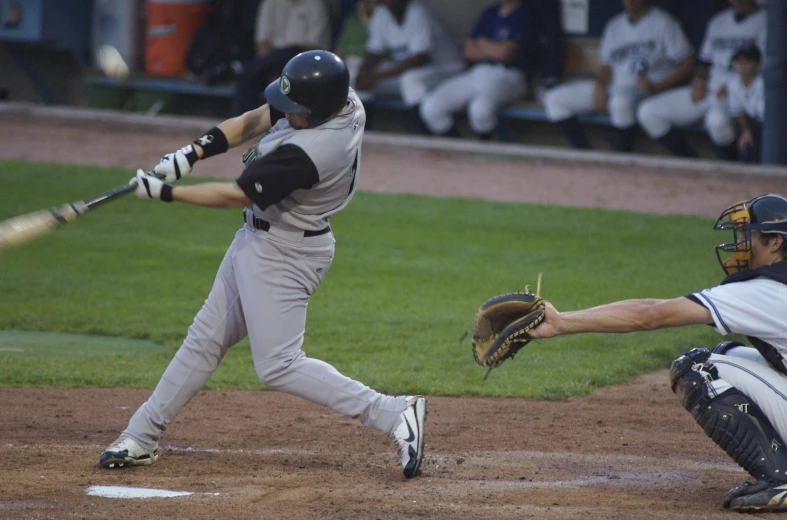 the batter has just swung his bat at home plate