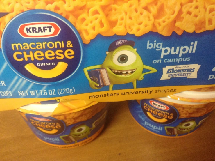 a package of kraffs macaroni and cheese