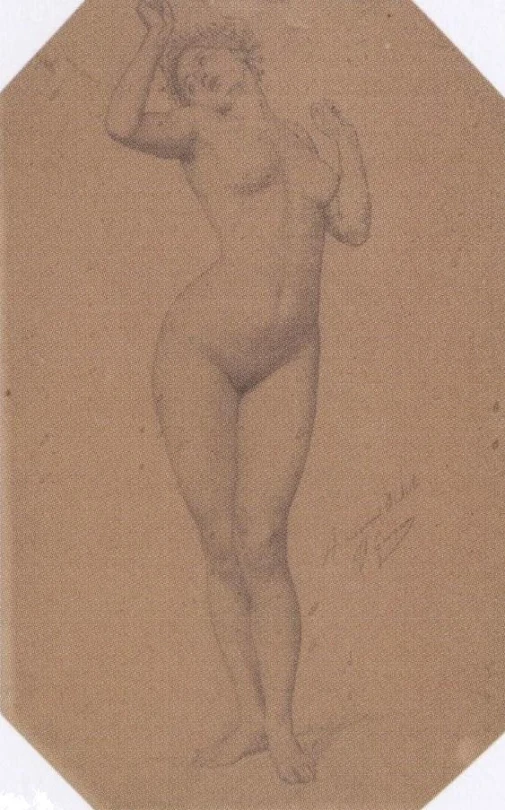 a small sketch of a  woman by david mccreayer