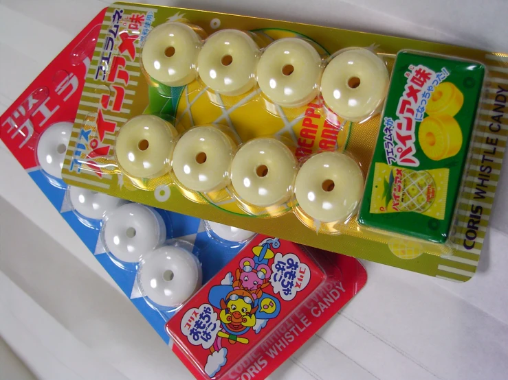 there are six boxes of japanese candy in one