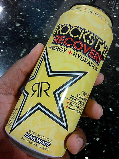 a can of rock'n'roll recovery energy hydrant