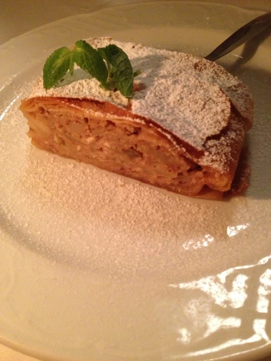 a slice of cake is on top of a plate