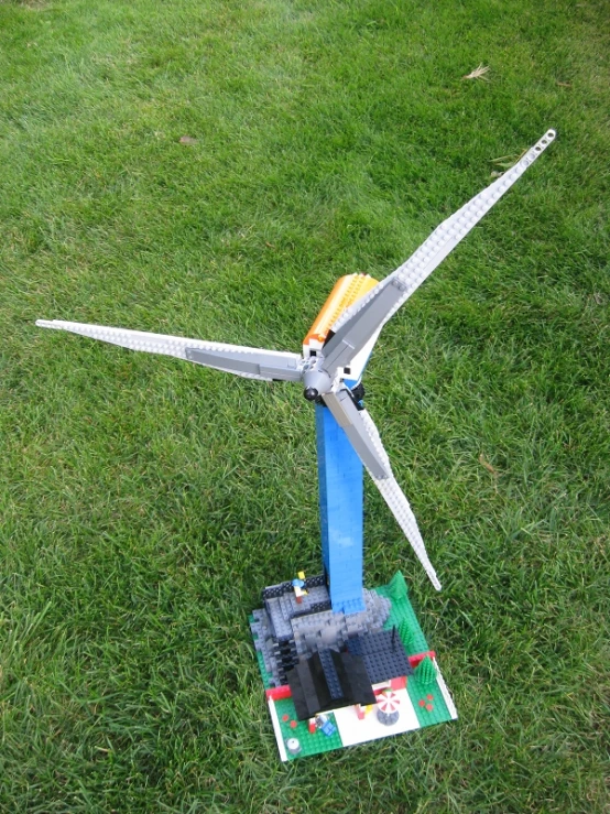 a very large windmill made out of legos