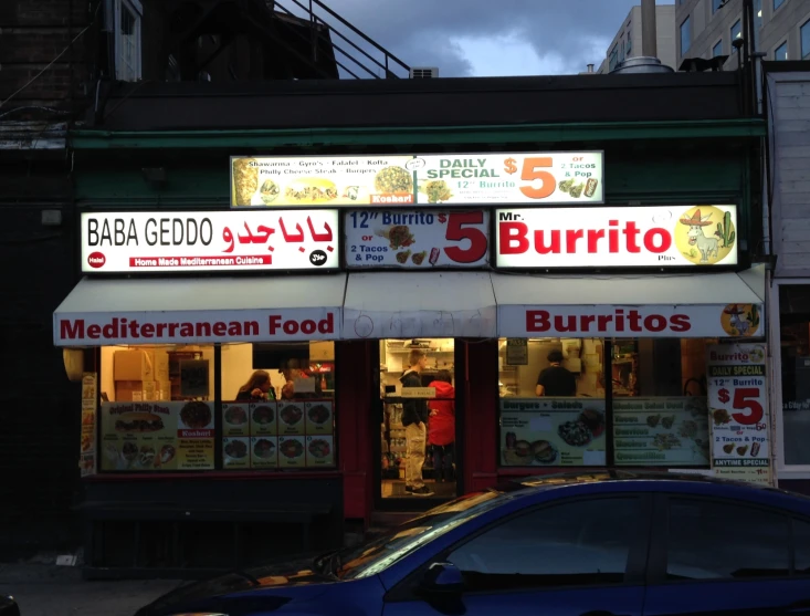 the food is being sold at a fast food restaurant