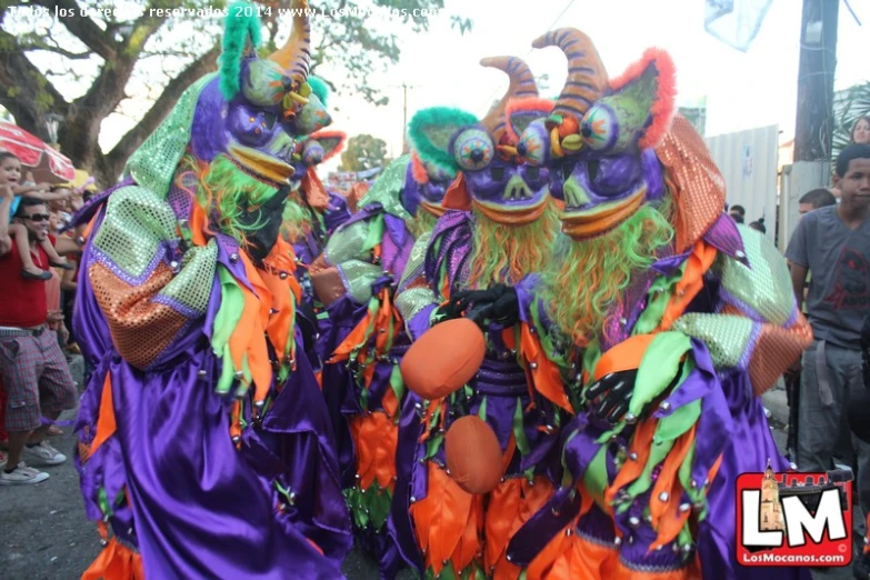 a group of people that are wearing costumes