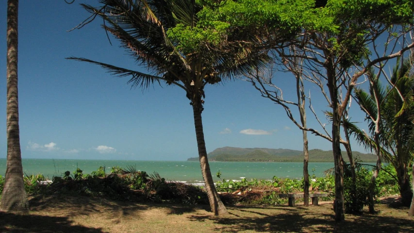 there is a mountain near the beach