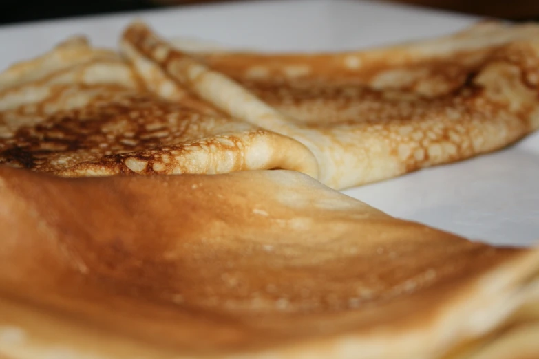 there are several pancake slices on the plate