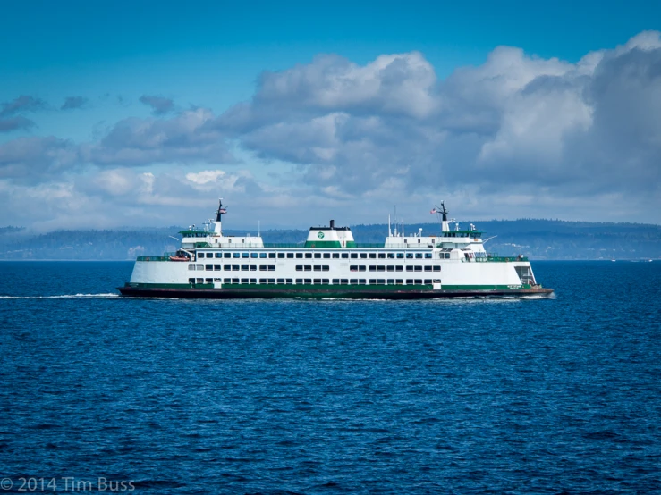 a cruise ship sailing in the open water