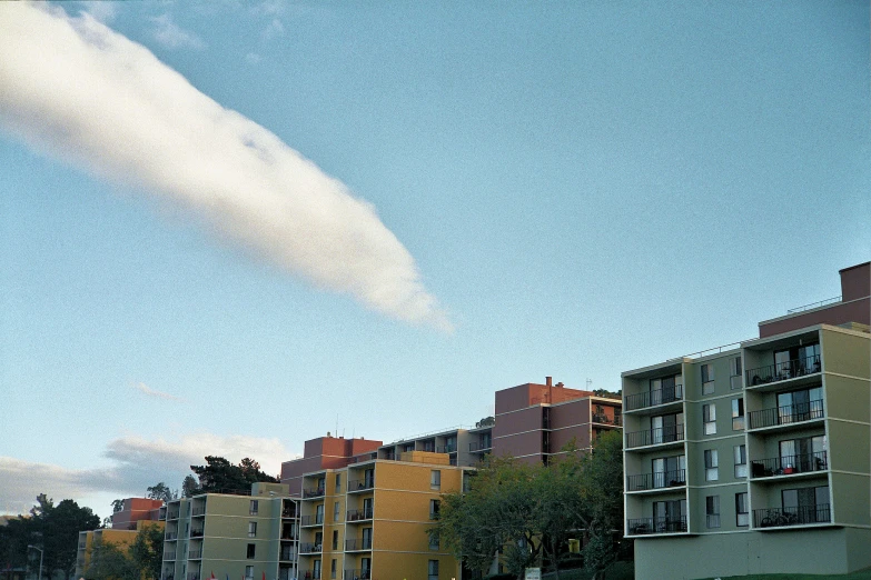 the building have many windows and balconies in it