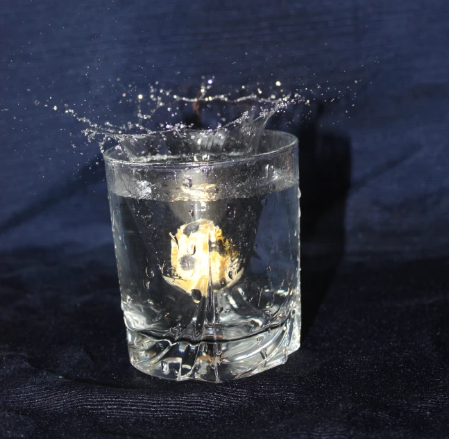 water is pouring into a glass, then its a liquid