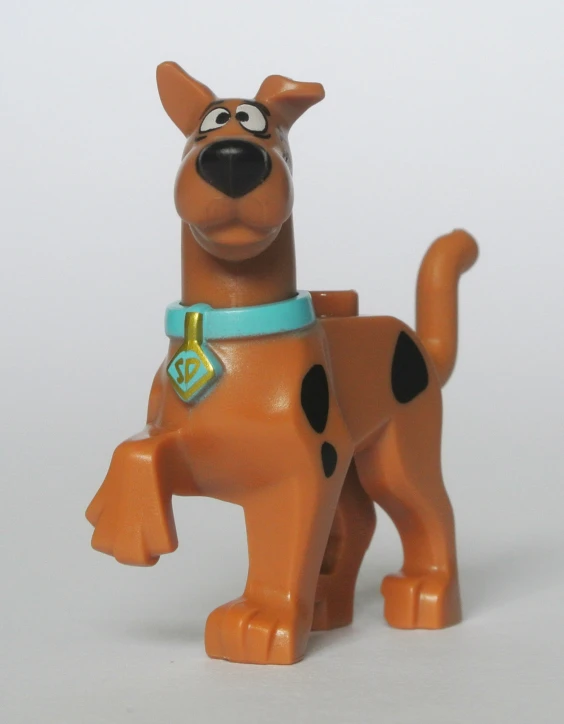 a toy that has a dog on its back