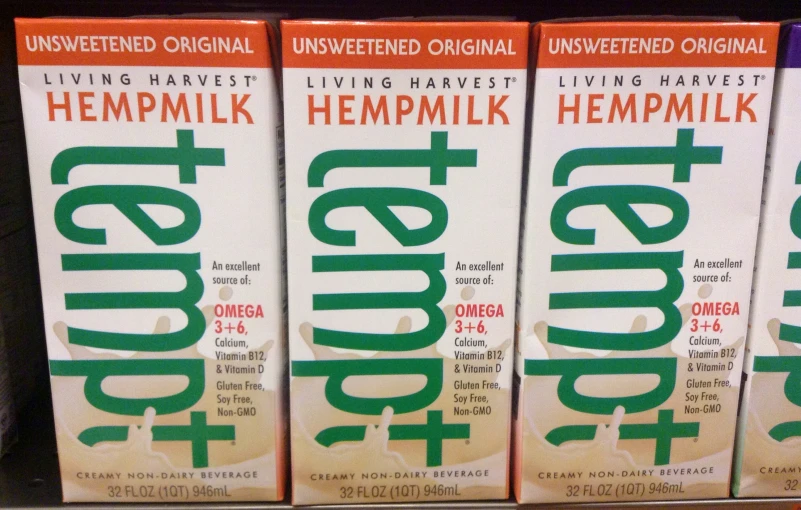 3 bottles of hemmllk hemmilk are on a shelf