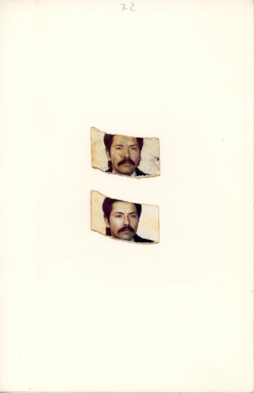 two double polaroid images of a man and woman