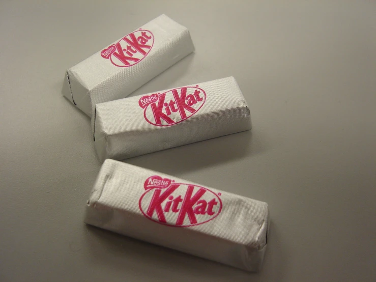 two wrappers of some type that says krispee