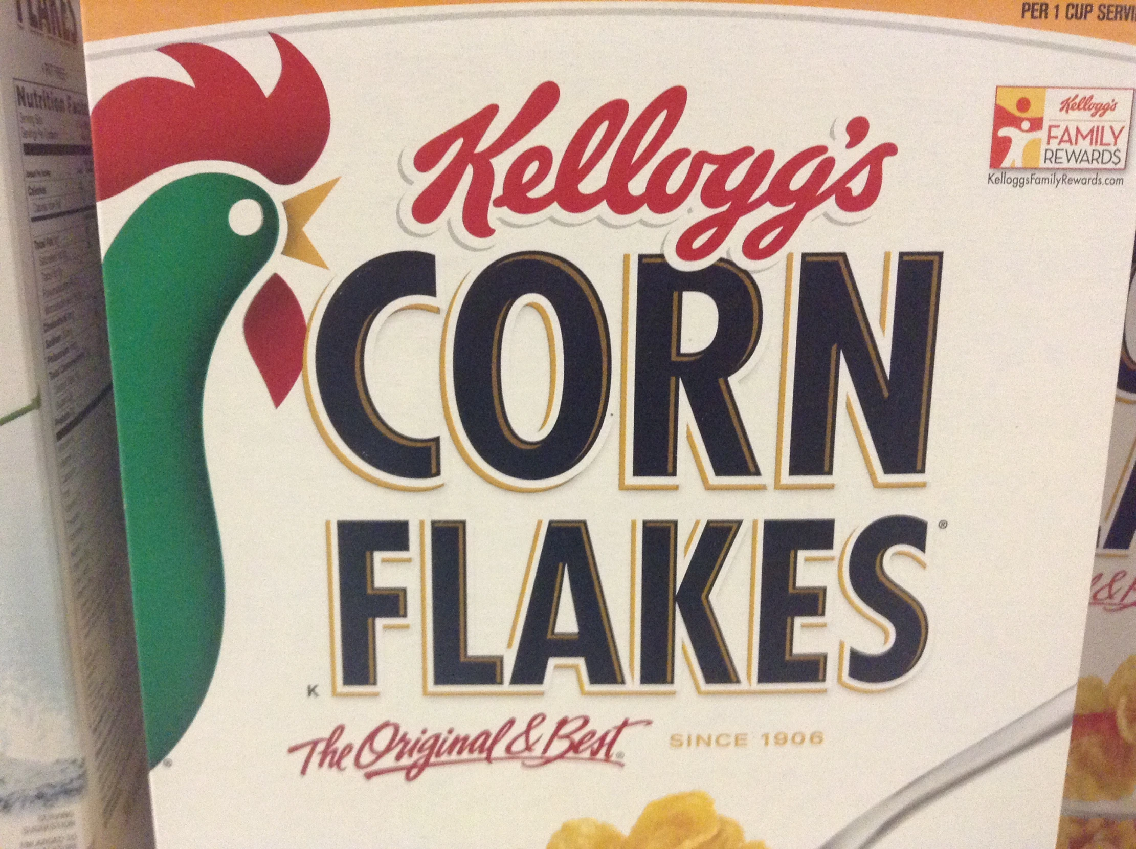 an image of corn flakes on display