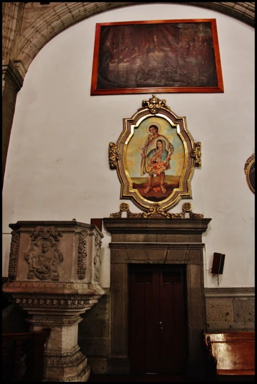 an image of a painting in a church