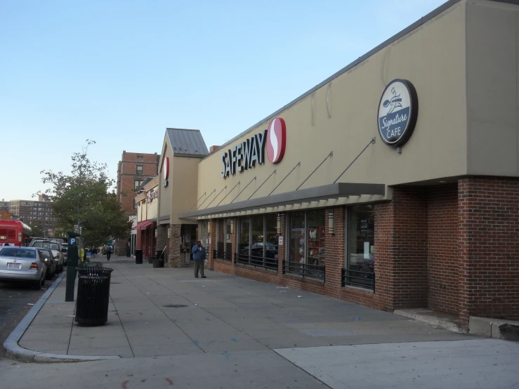 a large building with a sign that says krispy kreme