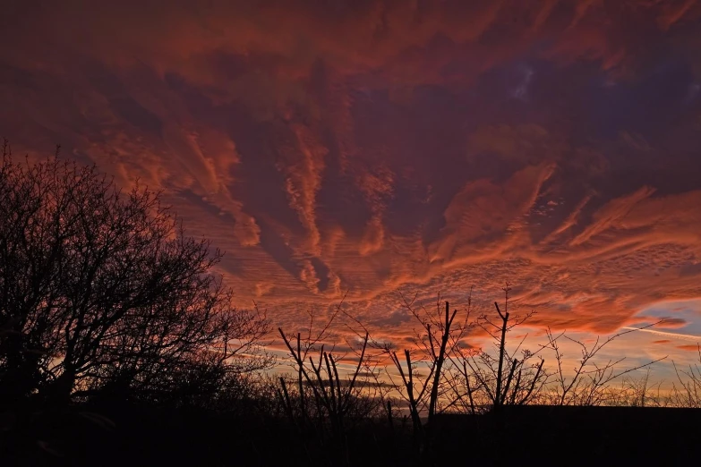 a purple sky is covered with a colorful, cloud - like substance