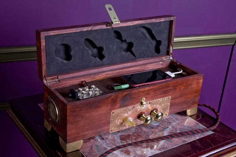 an open trunk containing several different types of earrings