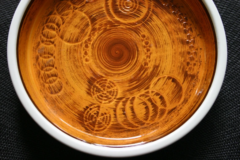 a small bowl sitting on top of a table