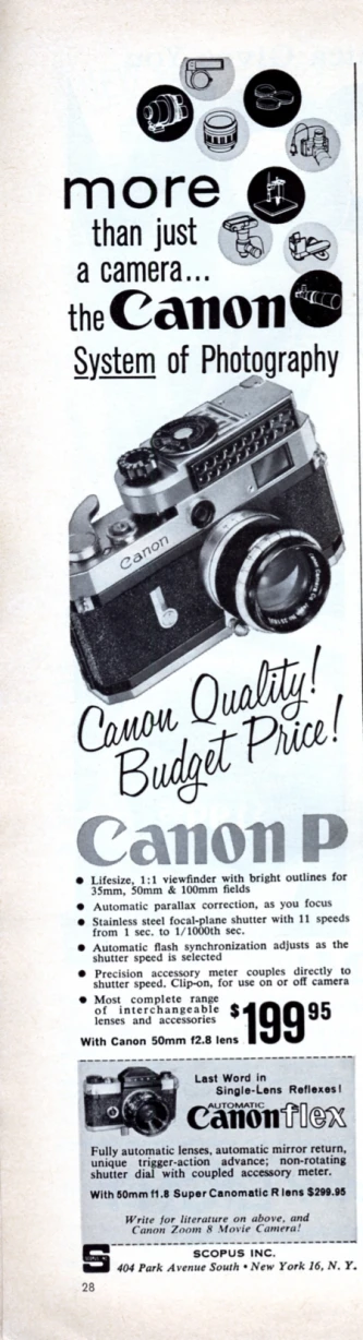 an advertit for the canon a7 camera and the canon e - 701