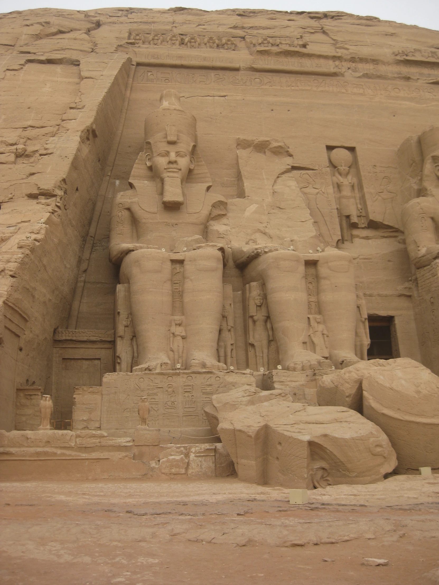 the statues of ancient egypt have been carved into them