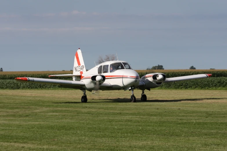 a plane on an open field in the country