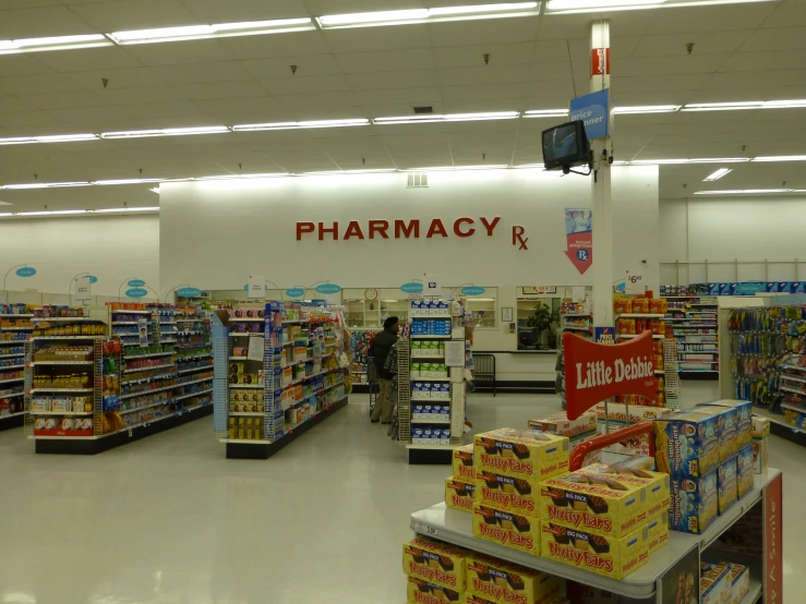 there is a pharmacy and a pharmacy store with pharmacy signs