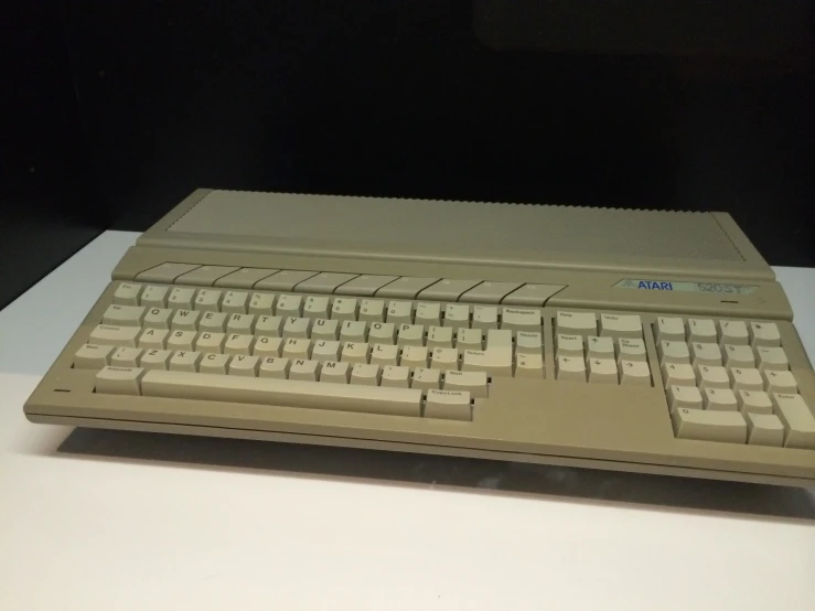 a model keyboard for a computer on display