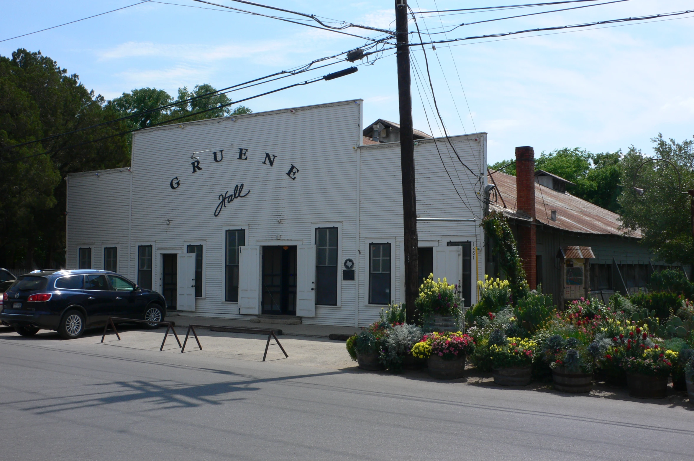 a street view of an old fashion store