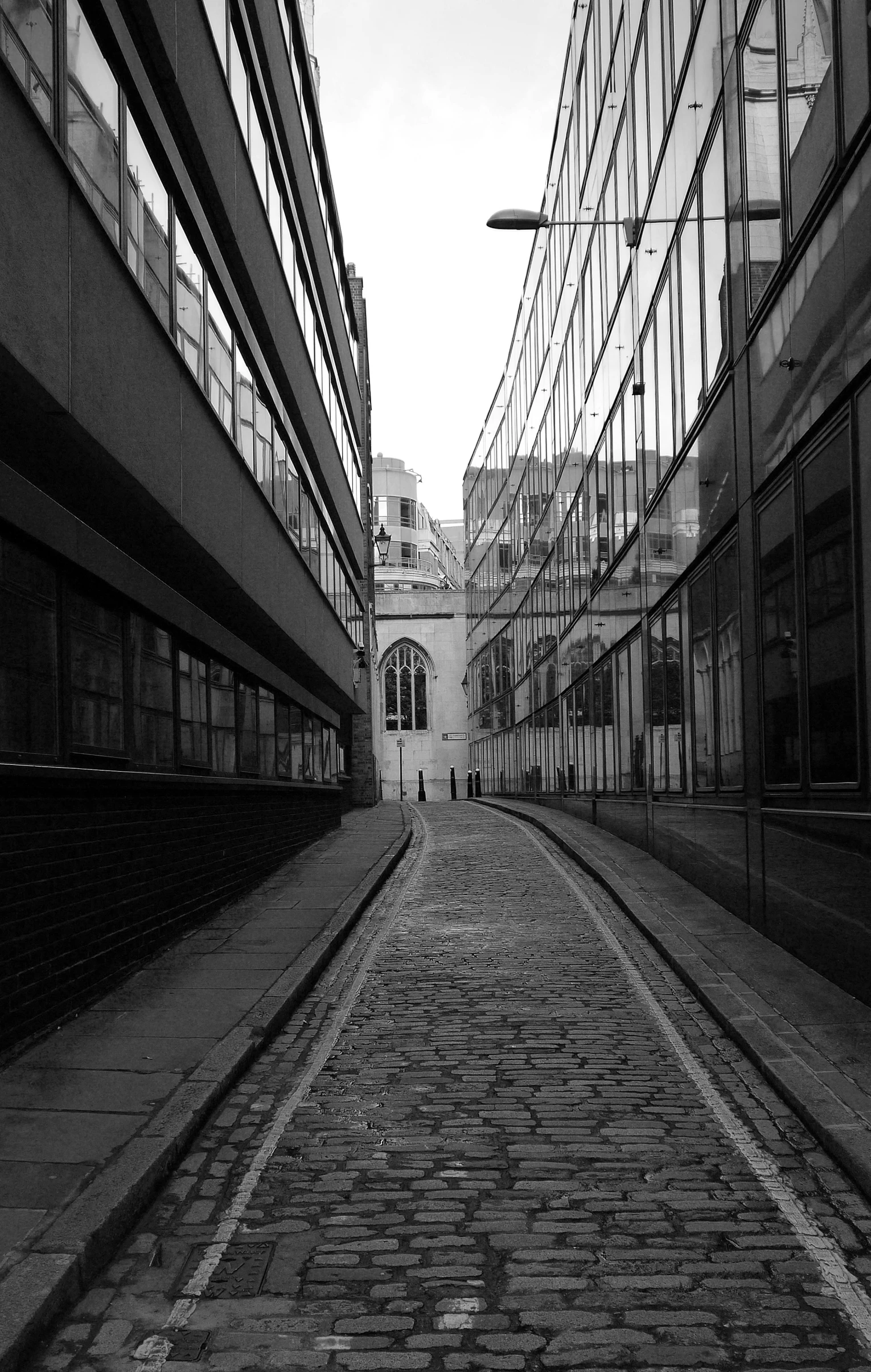 an image of a person walking down the street