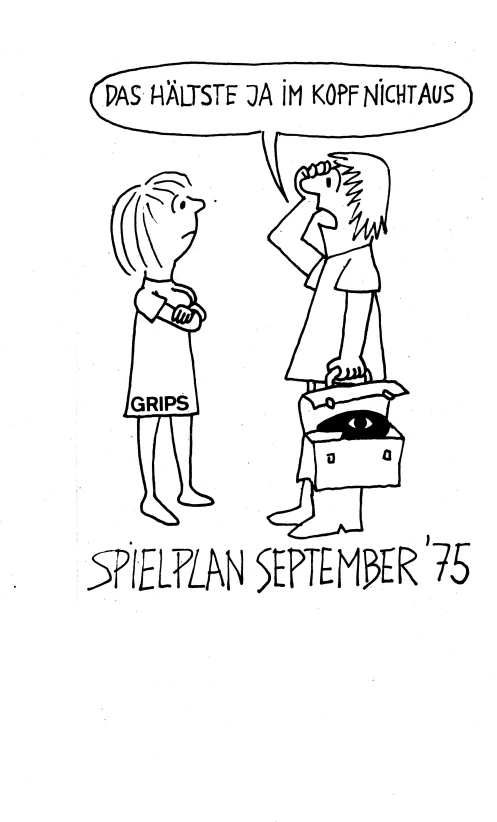 the cartoon shows two people talking together