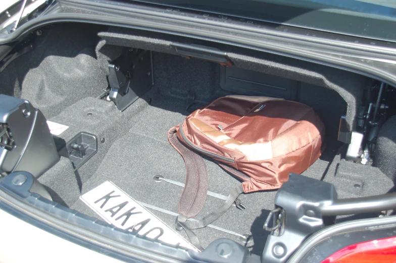 a close up of the trunk of a vehicle