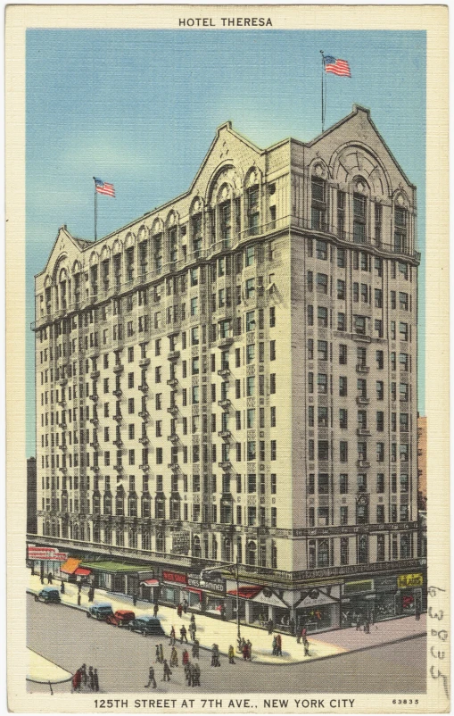 an old postcard depicting a el in the united states