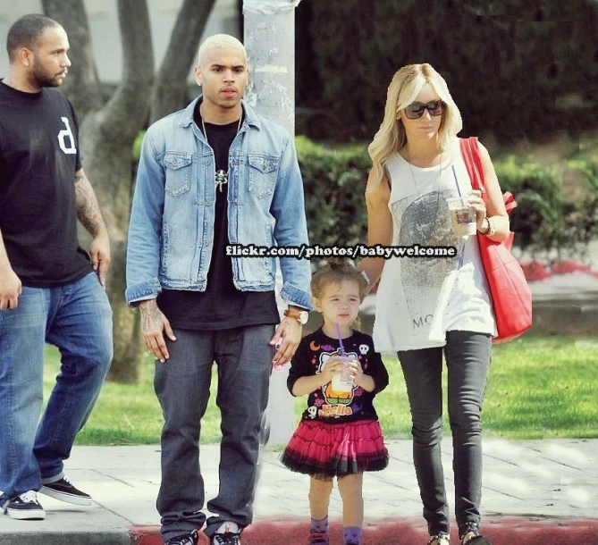 the couple's family are seen out together in los angeles