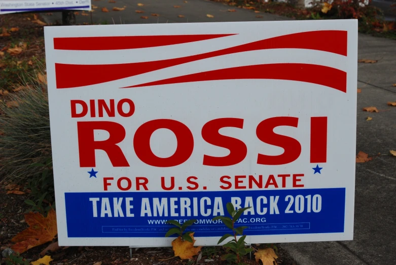 a political sign that says dino ross for us