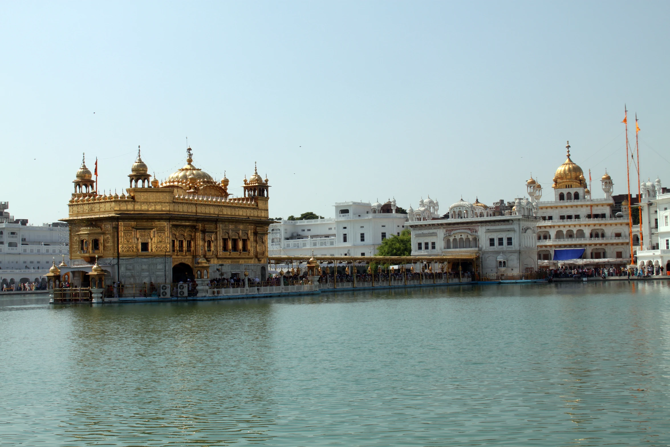 a large body of water with buildings around it