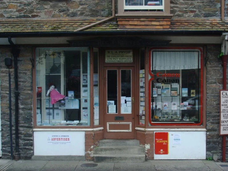 a store front with lots of stuff inside