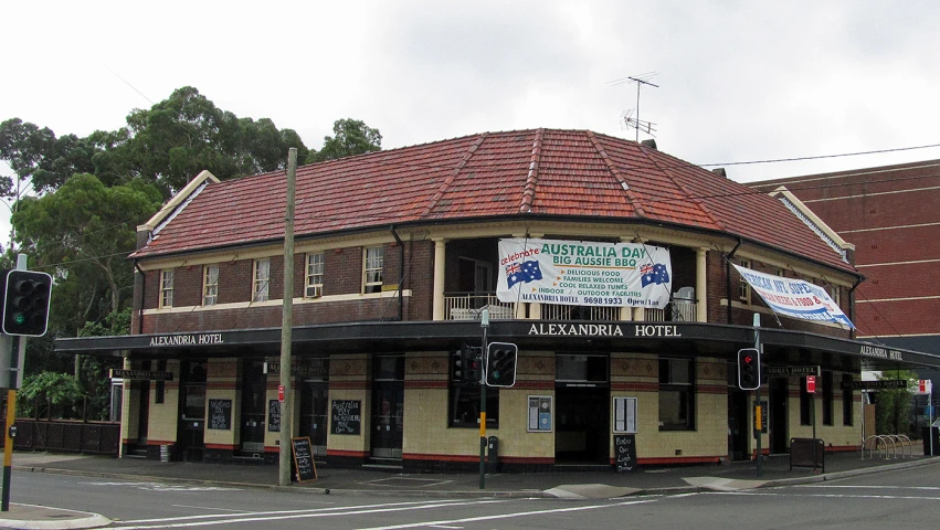 the city has very unique building, but is a business with signage