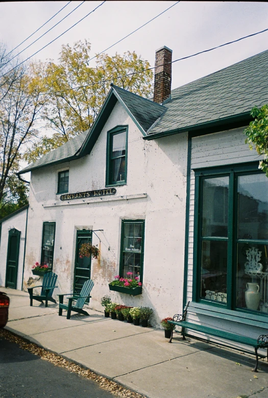 a house is pictured in this image with an outdoor patio area