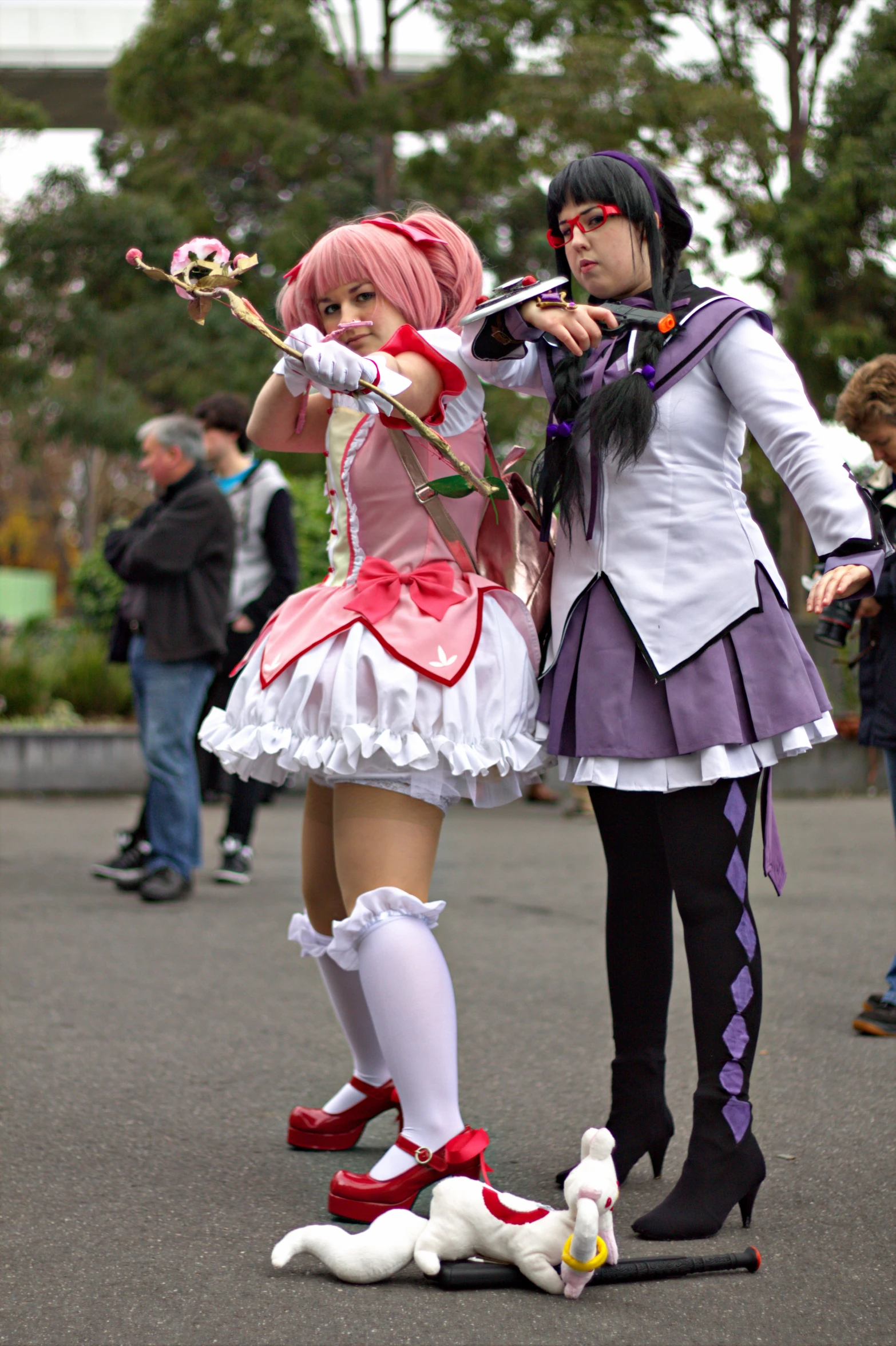 a couple of people dressed in costumes