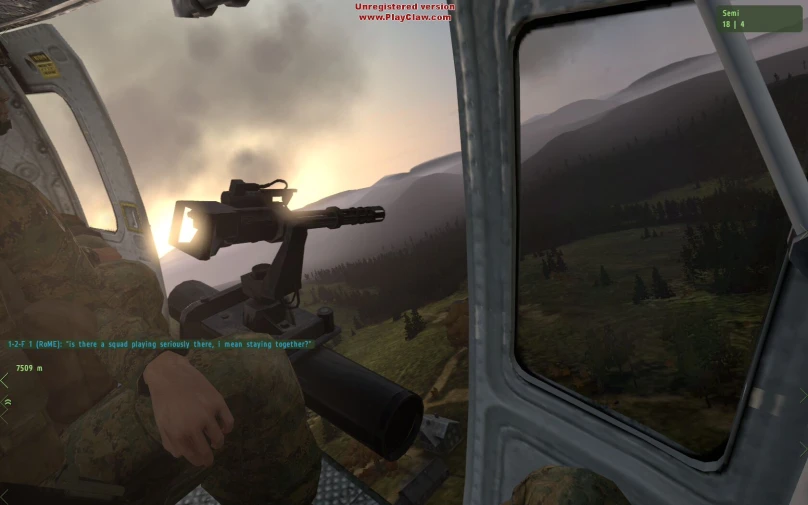 an animated video game image of the soldiers in a helicopter