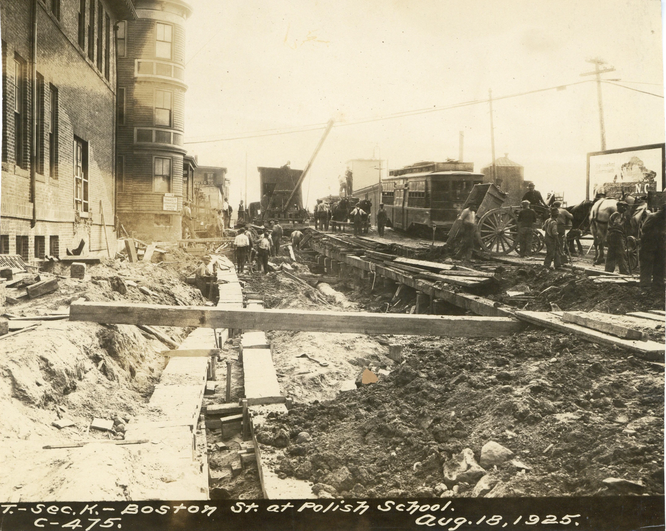 an old po of some men working on the tracks