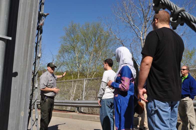 several people standing near one another