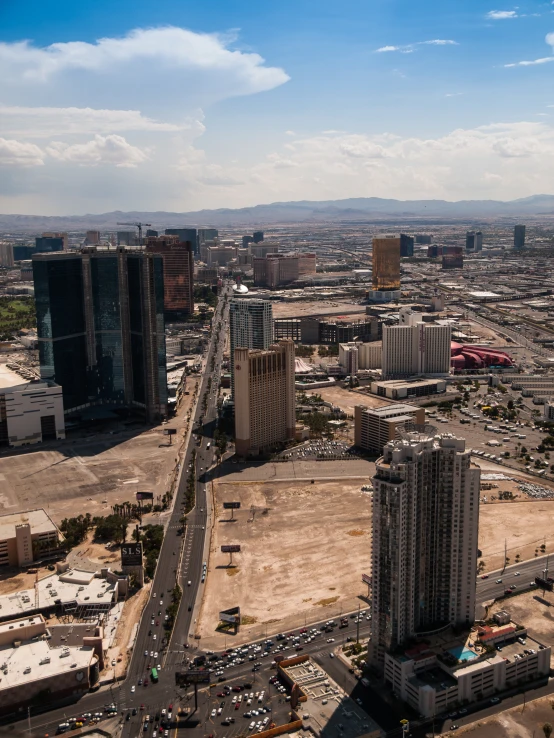 a bird - eye view of the view of a busy city and streets