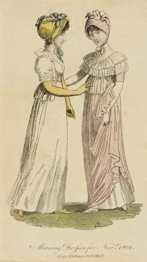 two women standing together looking at each other